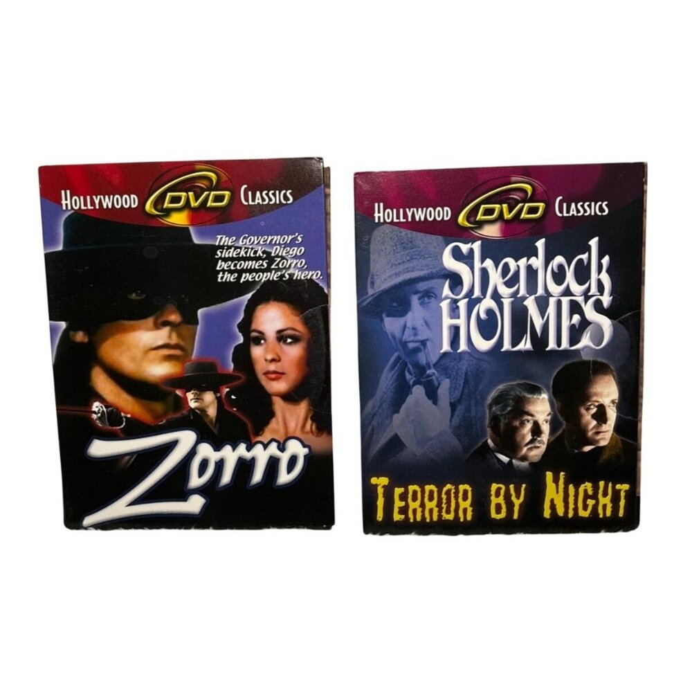 Sherlock Holmes & Zorro Hollywood DVD Classics Cardstock Sleeve